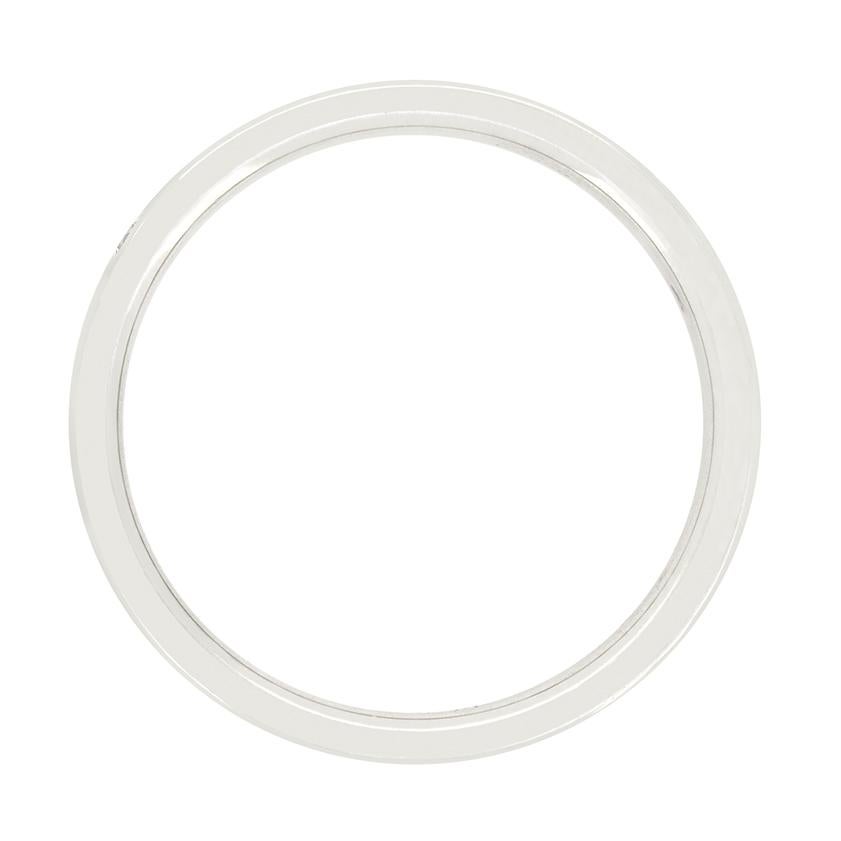 Taille brillant Tiffany & Co. Jonc de mariage avec diamant de 0,07ct en vente