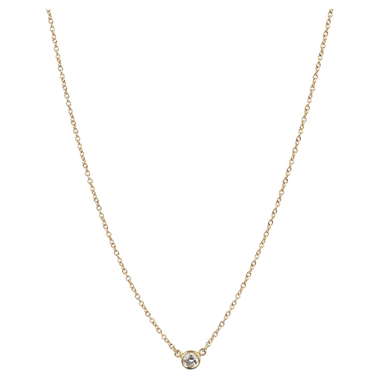 Tiffany 
Co. 0.08ct Brilliante Taglio 18ct Diamanti in oro giallo per il Cantiere in vendita