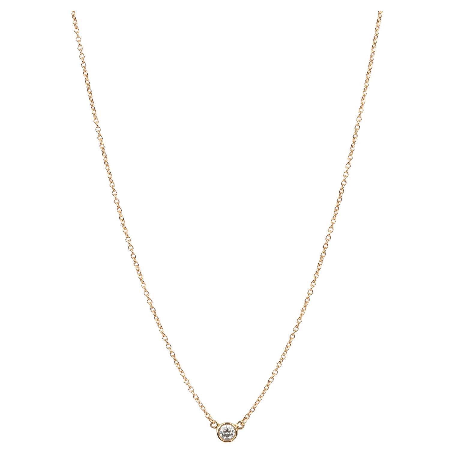 Tiffany 
Co. 0.08ct Brilliante Taglio 18ct Diamanti in oro giallo per il Cantiere