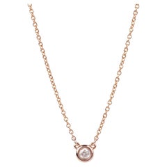 Tiffany & Co. 0.12ct 18ct Rose Gold Elsa Peretti Diamonds by the Yard Pendant