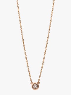 Tiffany & Co. 0.12ct Rose Gold Elsa Peretti Diamonds by the Yard Pendant