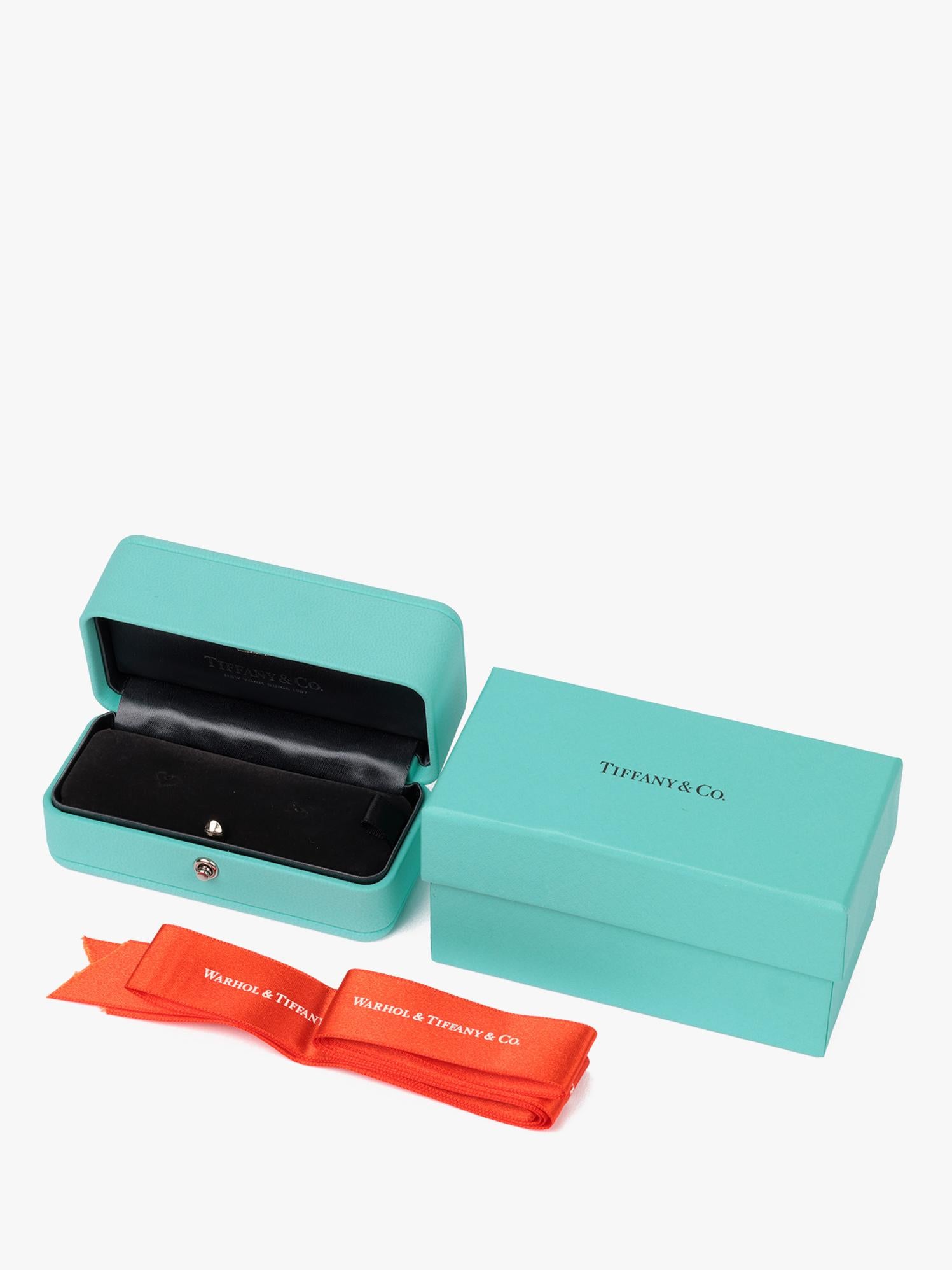 Tiffany & Co. 0.13ct Brilliant Cut Diamond 18ct Rose Gold Extra Mini Heart Stud 2