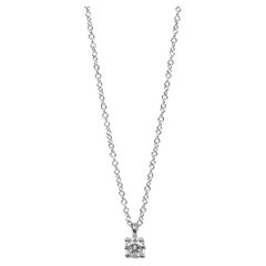 Tiffany & Co. 0.17ct Brilliant cut Diamond Platinum Solitaire Pendant