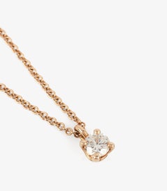 Tiffany & Co. 0.17ct Brilliant cut Diamond Rose Gold Solitaire Pendant