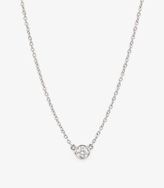 Tiffany & Co. 0.17ct Brilliant Cut Platinum Elsa Peretti Necklace
