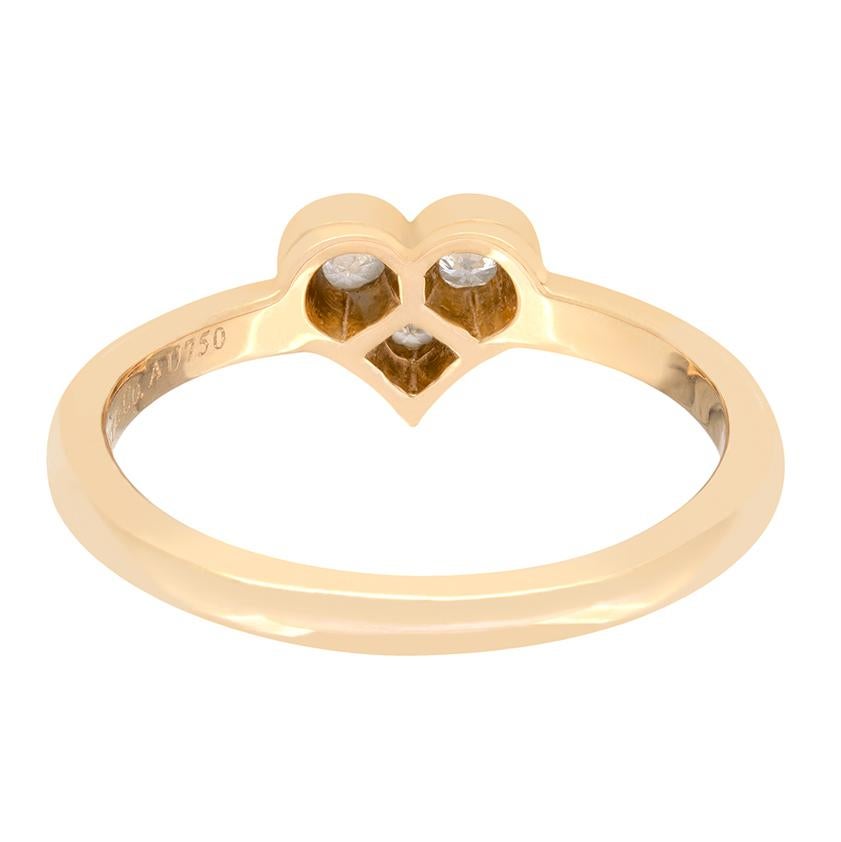 Brilliant Cut Tiffany & Co. 0.17ct Diamond Sentimental Heart Ring For Sale