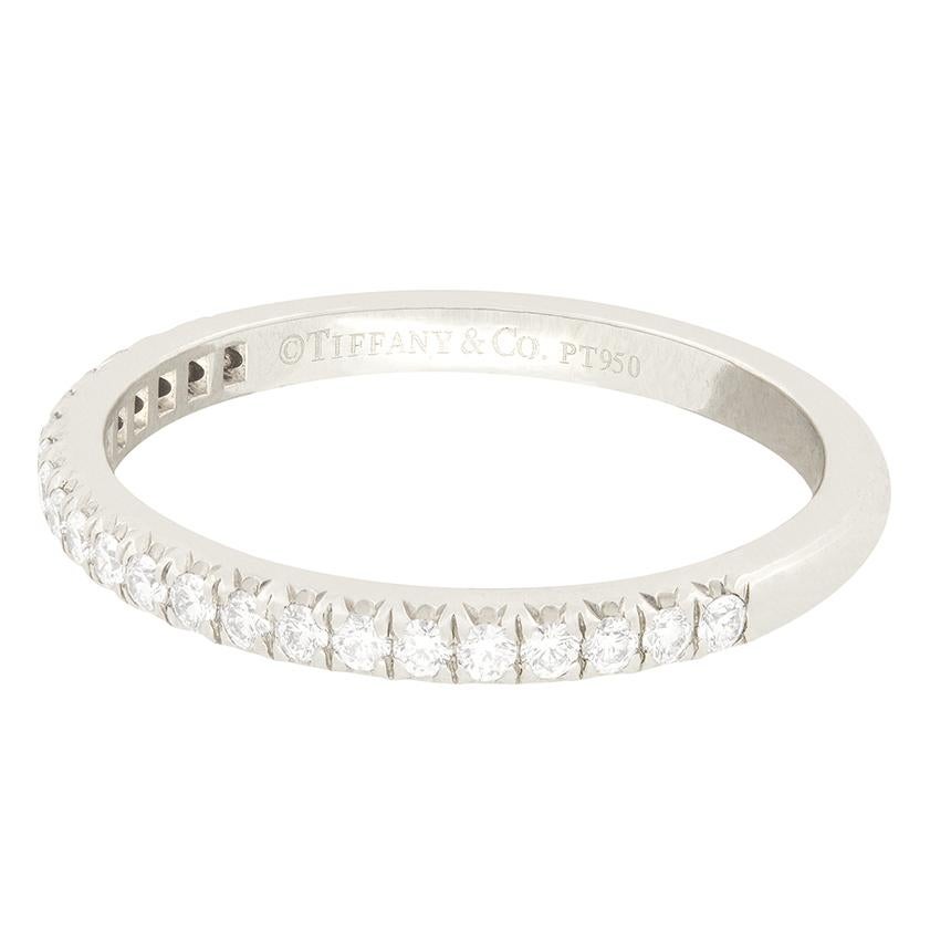 Women's Tiffany & Co. 0.17ct Diamond ‘Soleste’ Half Eternity Band For Sale