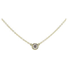 Tiffany & Co. 0.17ct Diamond Solitaire Necklace