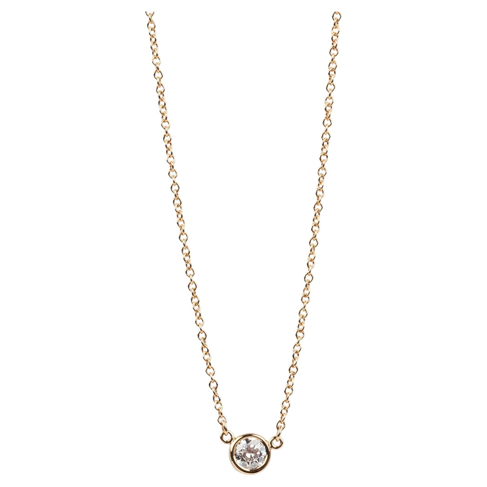 Pendentif en or jaune 0.18ct Diamond by the Yard de Tiffany & Co.