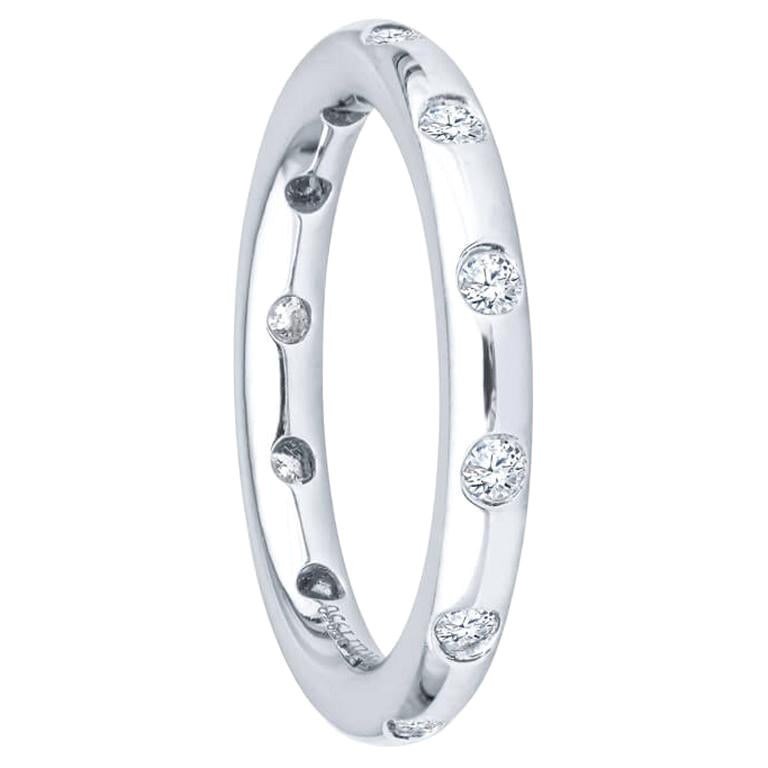 Platin-Bücherring mit 0,18 Karat Diamanten von Tiffany &amp; Co.