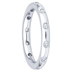 Platin-Bücherring mit 0,18 Karat Diamanten von Tiffany &amp; Co.