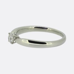 Tiffany & Co. 0.19 Carat Diamond Solitaire Ring