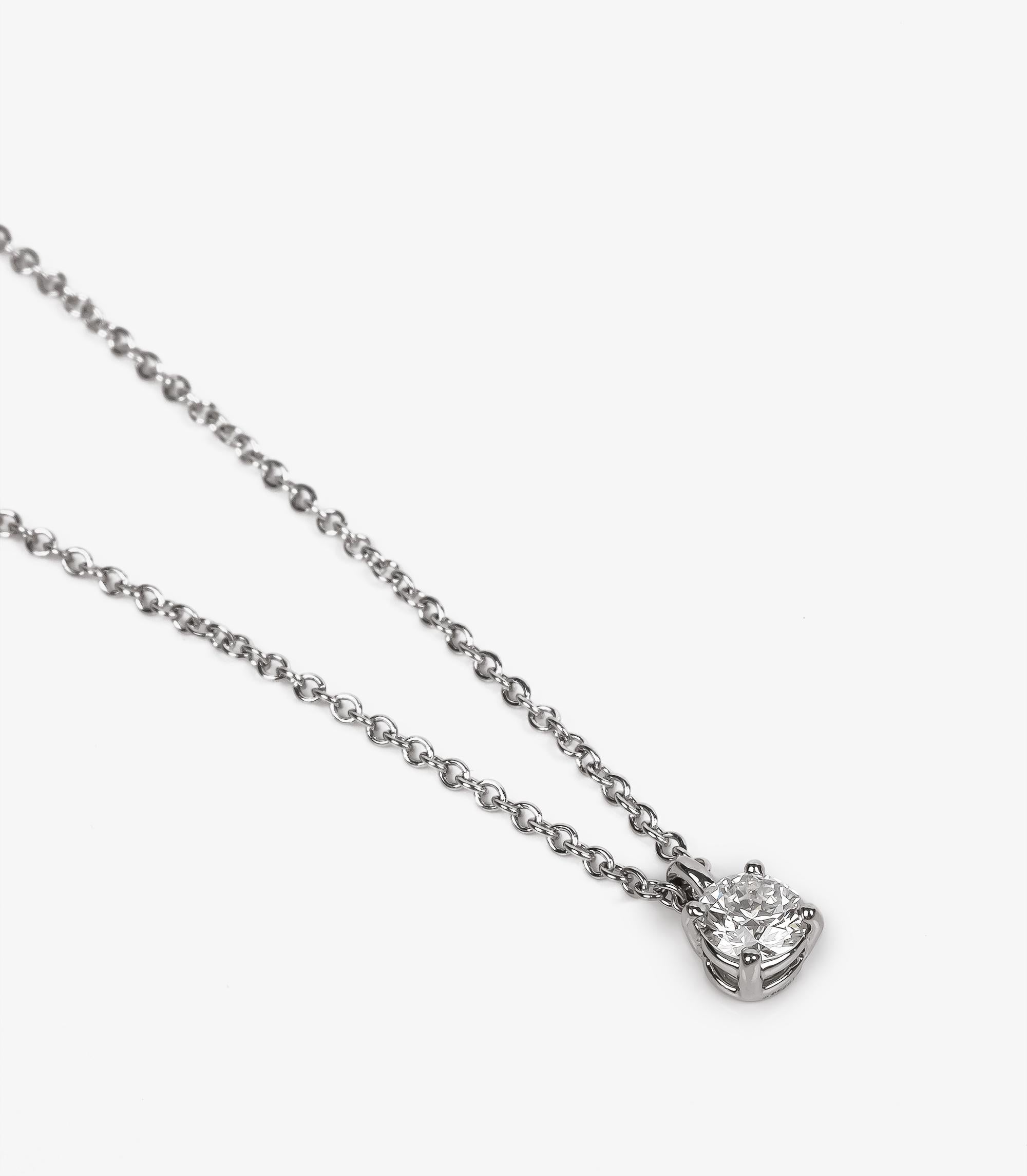Tiffany & Co. 0.19ct Brilliant cut Diamond Platinum Solitaire Pendant

Product Details
Xupes Ref: J1535
Brand: Tiffany & Co.
Model: Diamond Solitaire Pendant
Type: Necklace
Serial Number: undefined
Accompanied By: Tiffany & Co Box, Tiffany & Co.
