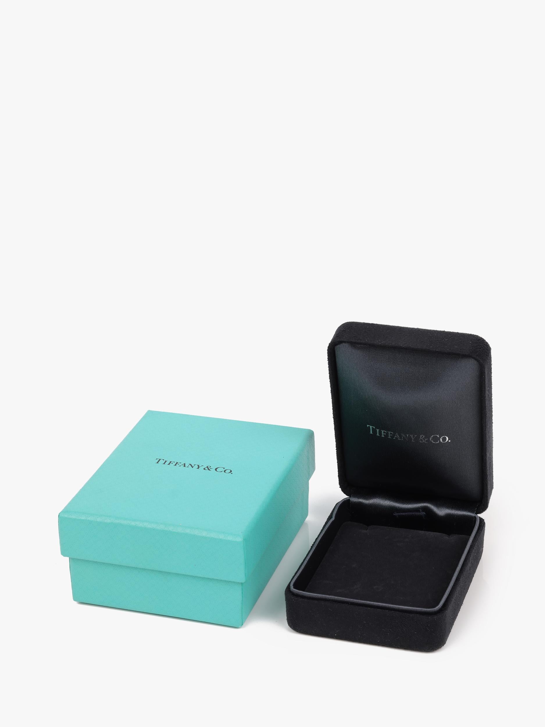 Tiffany & Co. 0.19ct Brillantschliff Diamant Platin Solitaire Anhänger im Angebot 1