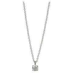 Tiffany & Co. 0.19ct Brilliant cut Diamond Platinum Solitaire Pendant