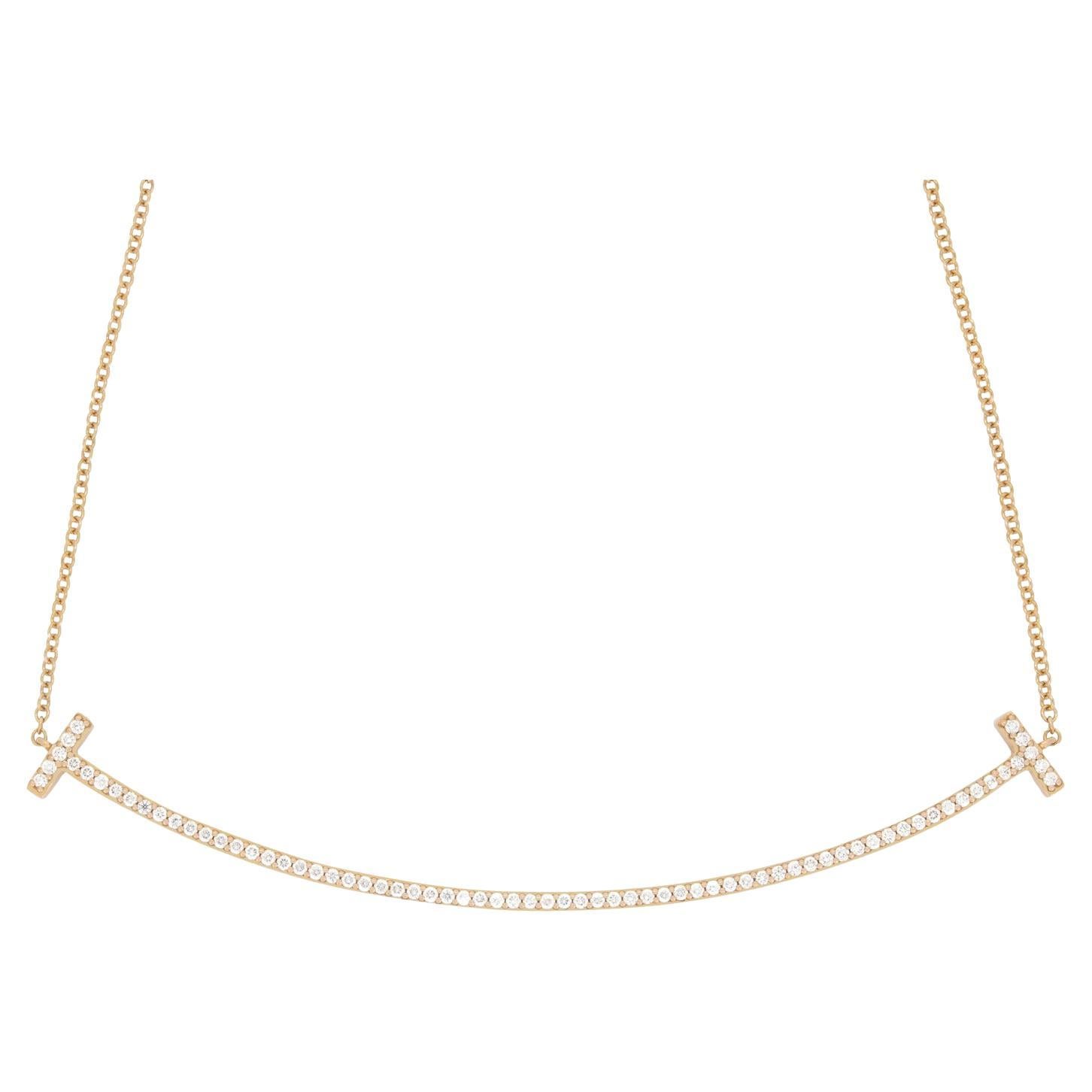 Tiffany & Co. 0.19ct Diamond 'Tiffany T' Pendant