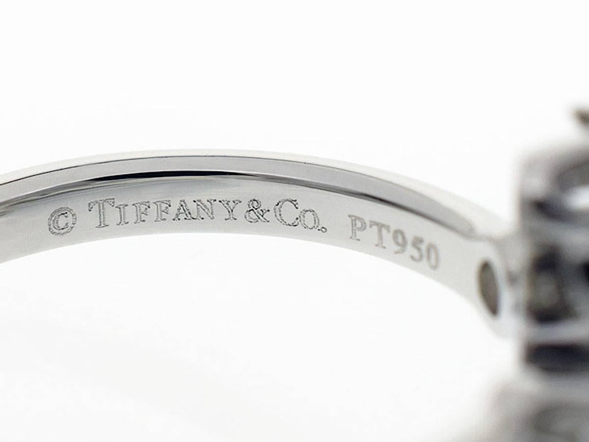 Tiffany & Co. 0.2 Carat Diamond Platinum Schlumberger Lynn Ring US 4.5 1