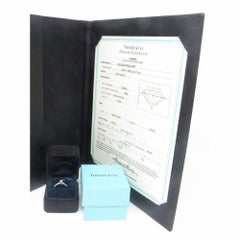 Tiffany & Co. 0.20 Carat Diamond Platinum Solitaire Engagement Ring