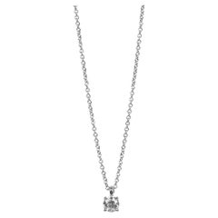 Tiffany & Co. 0.20ct Brilliant cut Diamond Platinum Solitaire Pendant