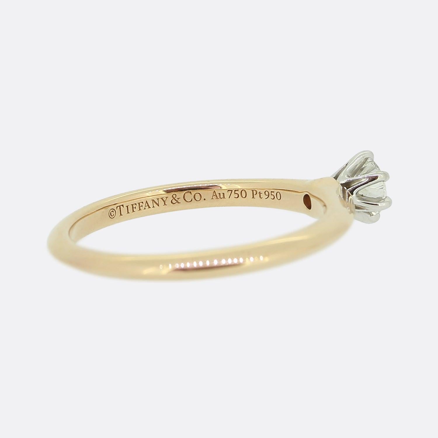 Verlobungsring von Tiffany & Co. mit 0,21 Karat Diamant Damen