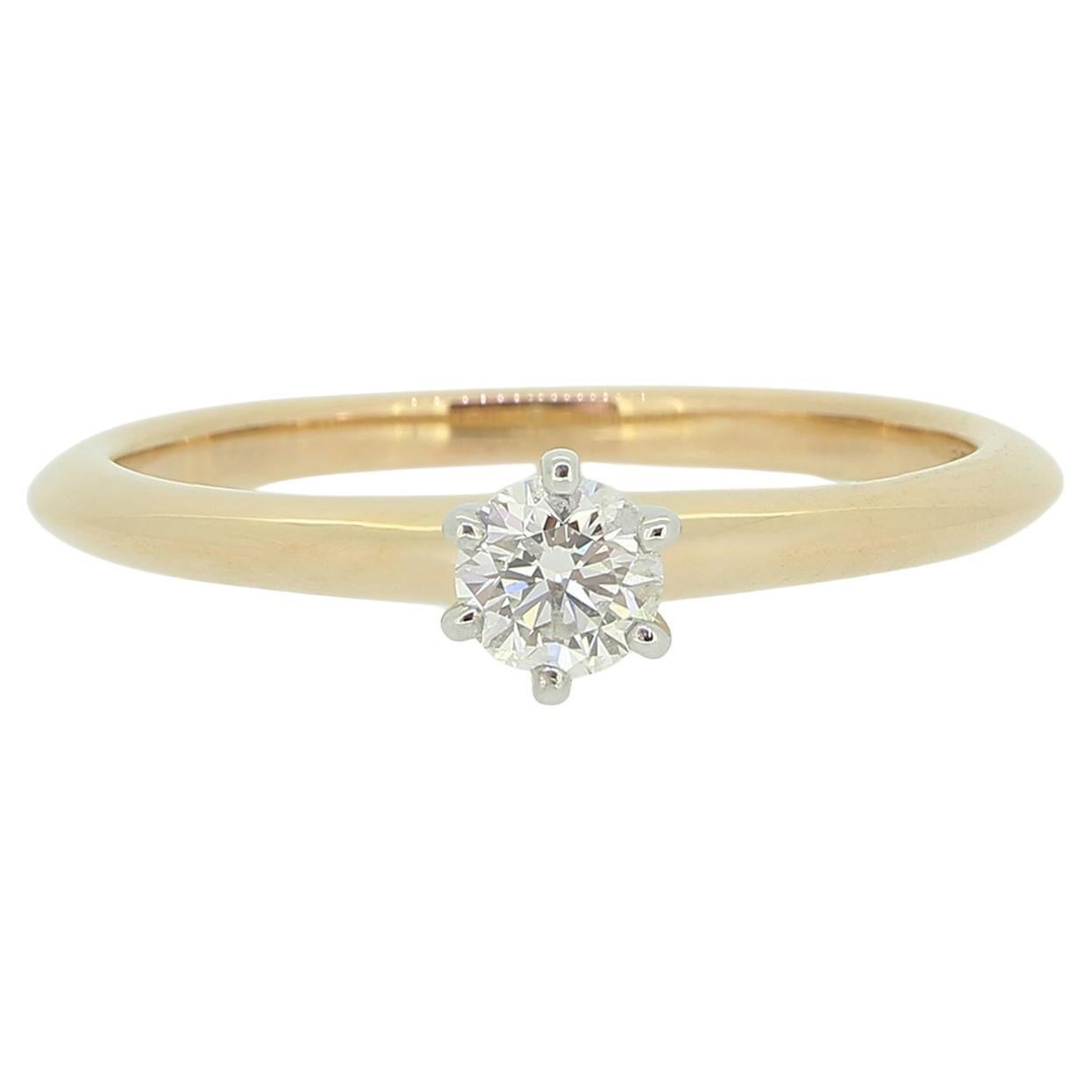 Verlobungsring von Tiffany & Co. mit 0,21 Karat Diamant