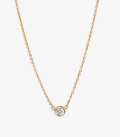 Tiffany & Co. 0.21ct Diamond 18ct Yellow Gold Diamonds by the Yard Pendant