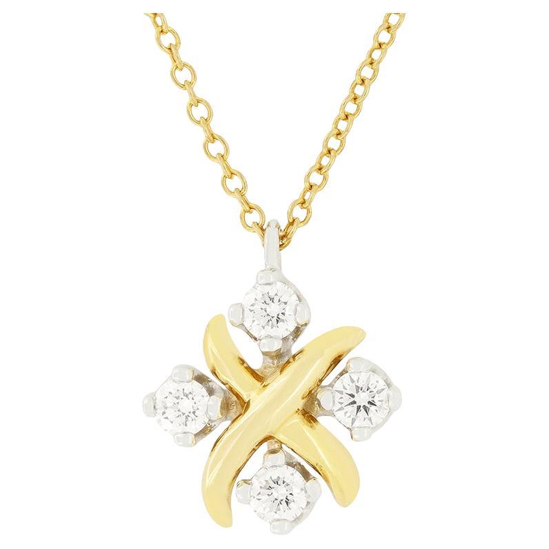 Ciondolo "Schlumberger" con diamante da 0,21 carati di Tiffany & Co. in vendita