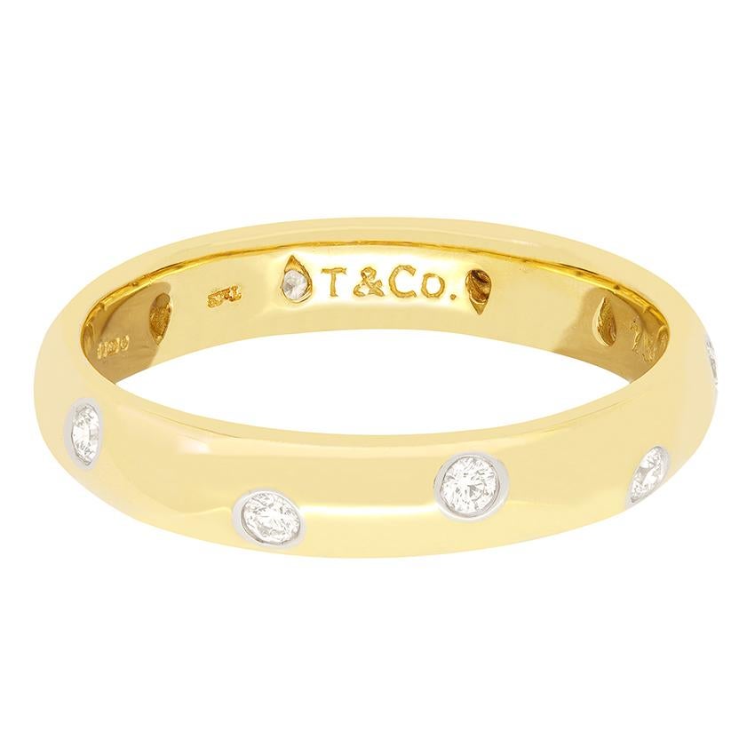 Brilliant Cut Tiffany & Co 0.22ct Diamond ‘Etoile’ Ring For Sale