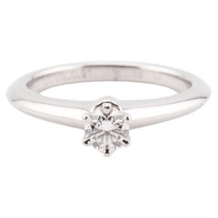 Tiffany & Co. Verlobungsring aus Platin mit 0,23 Karat Diamanten, Größe 4