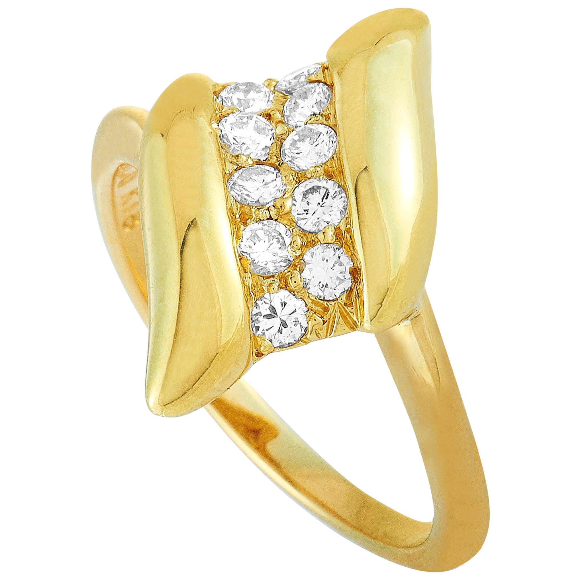 Tiffany & Co. 0.25 Carat Diamond Yellow Gold Ring