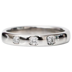 Tiffany & Co. 0::25 Karat Gesamt Lucida Diamant Platin Ring Band