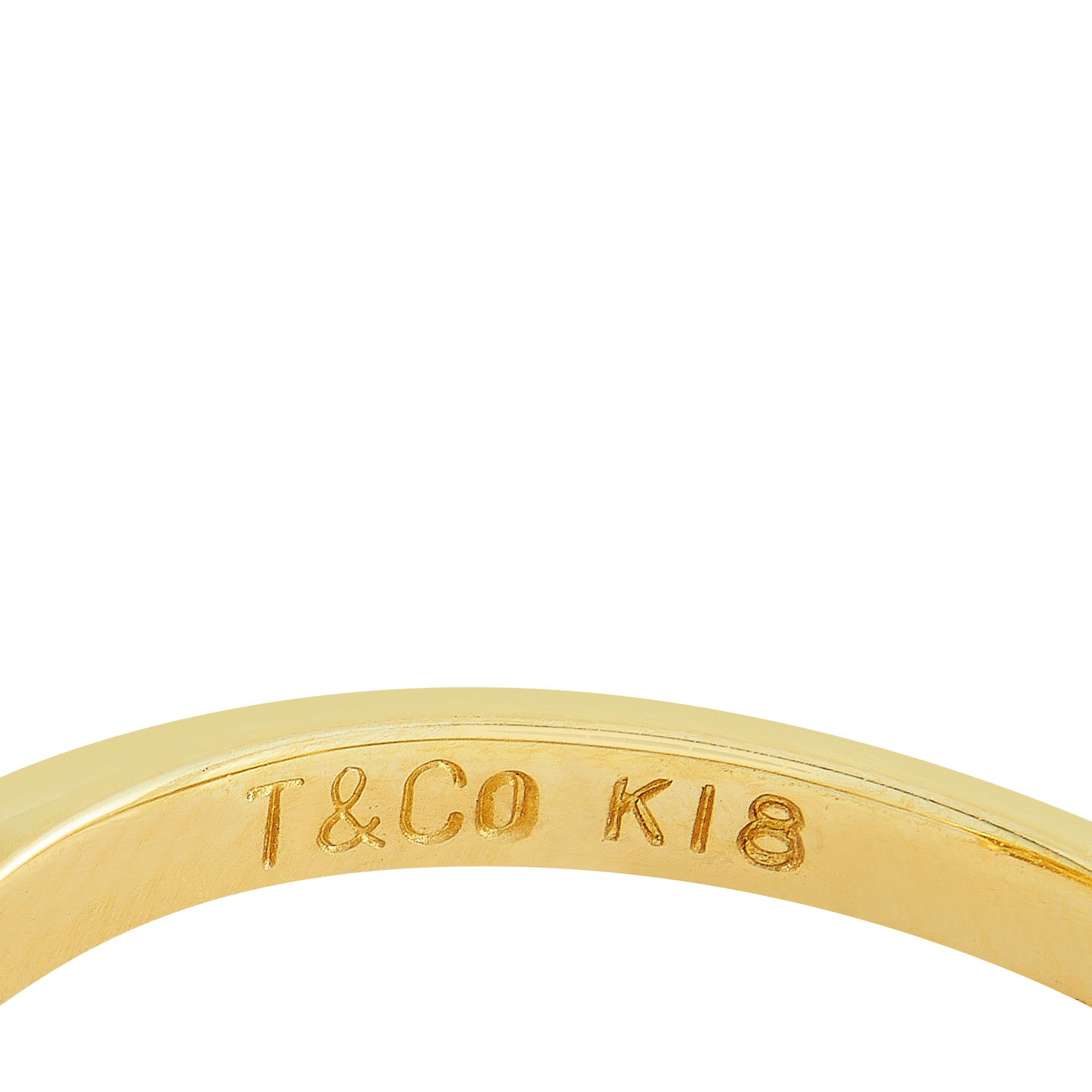 Tiffany & Co. 0.25 Carat Diamond Yellow Gold Ring 1