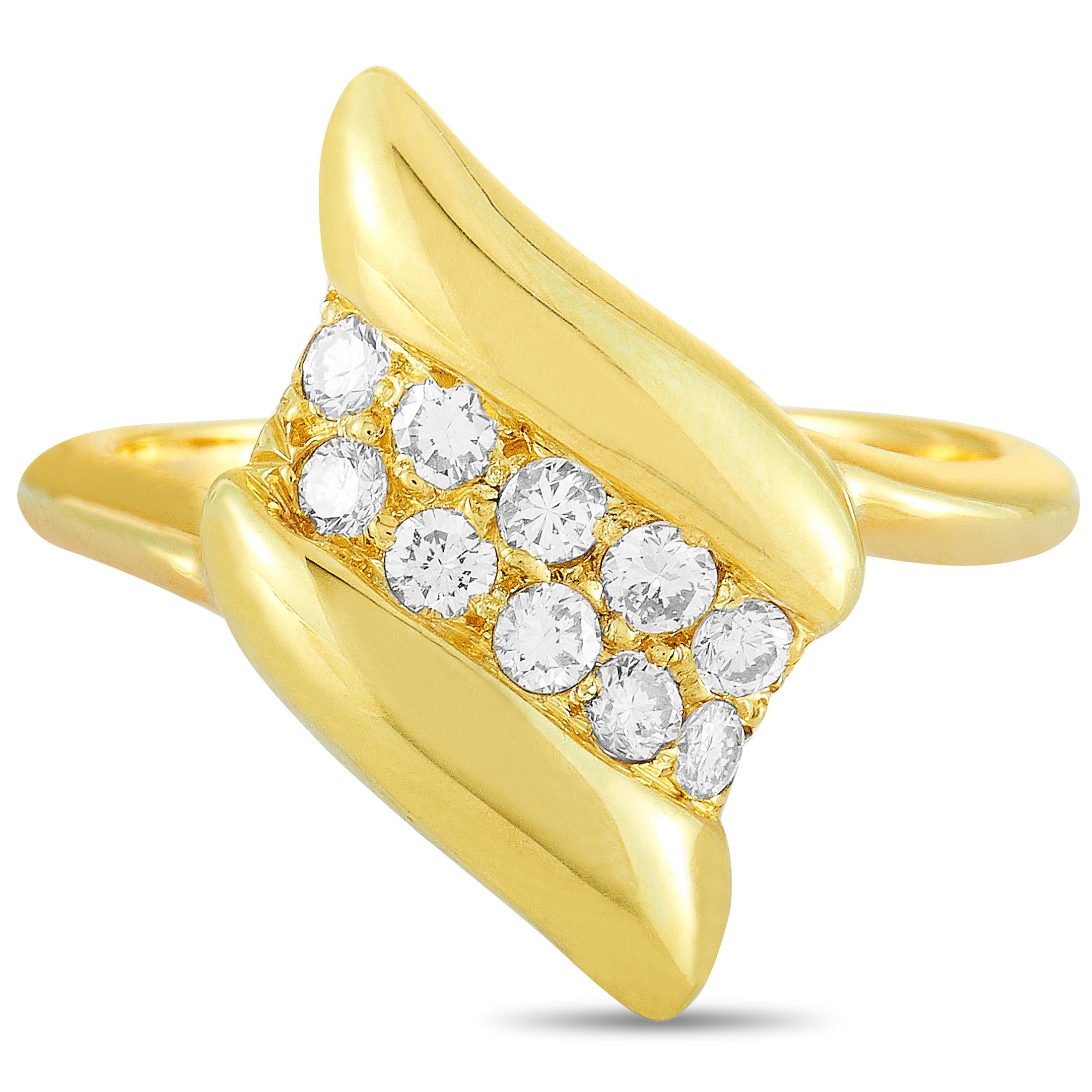 Tiffany & Co. 0.25 Carat Diamond Yellow Gold Ring 2