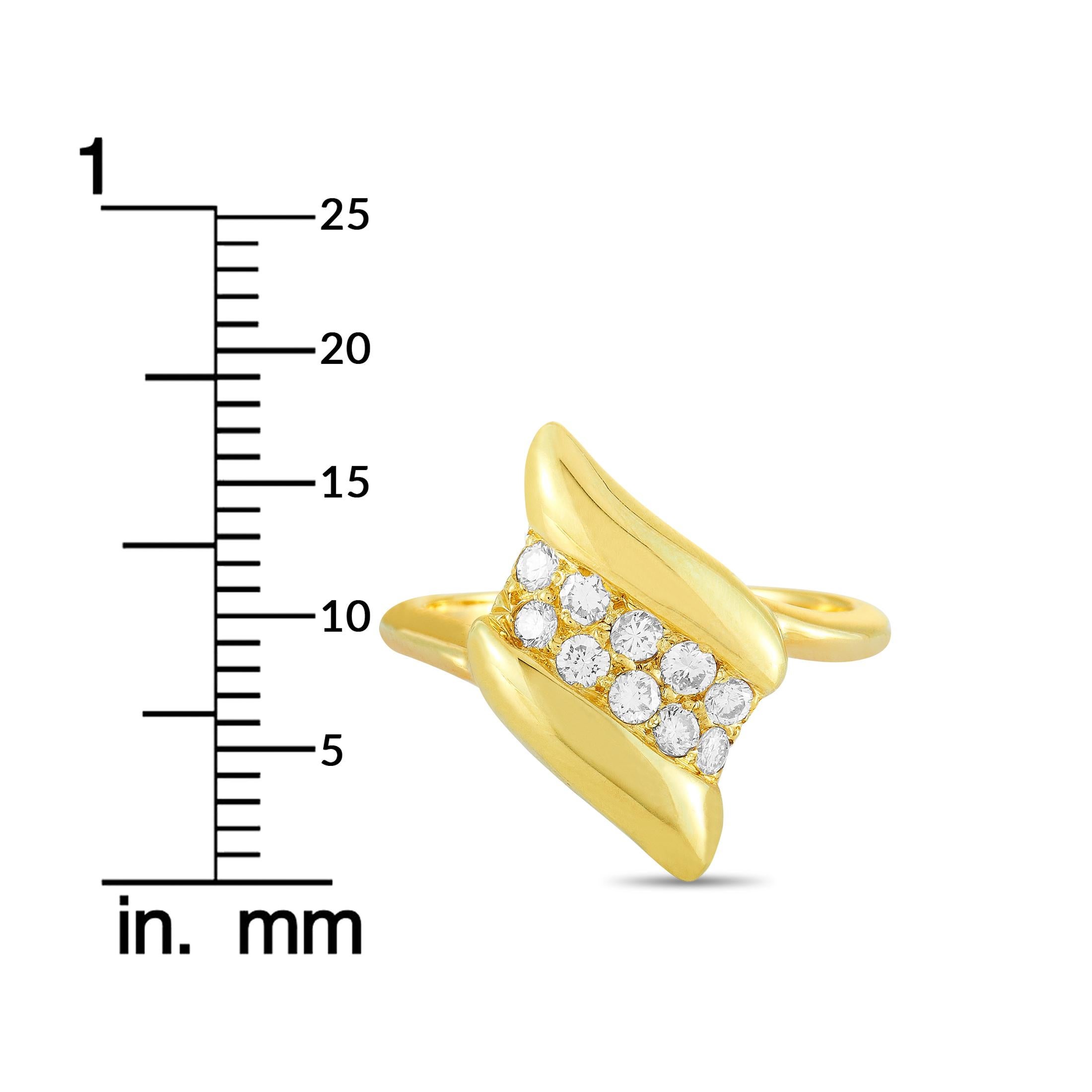 Tiffany & Co. 0.25 Carat Diamond Yellow Gold Ring 3