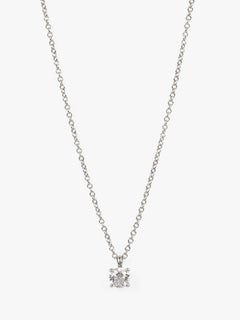 Tiffany 
Co. 0.25ct Brilliant cut Diamond Platinum Solitaire Pendant