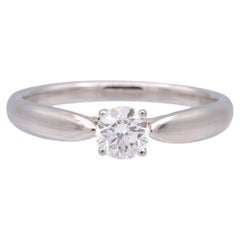 Tiffany & Co 0.26 Ct Platinum Harmony Diamond Engagement Ring E VS1 'Triple Ex'