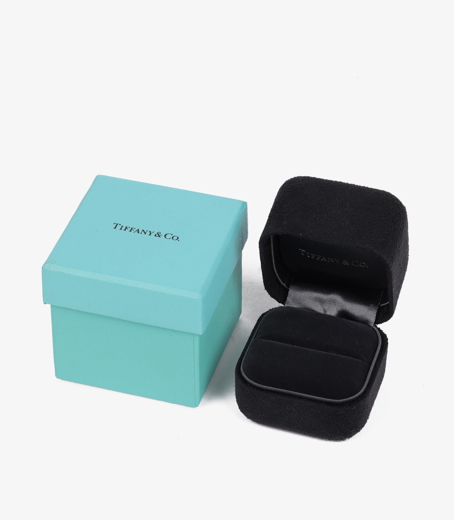Tiffany & Co. 0.27ct Cushion Cut Diamond Platinum Soleste Ring For Sale 4