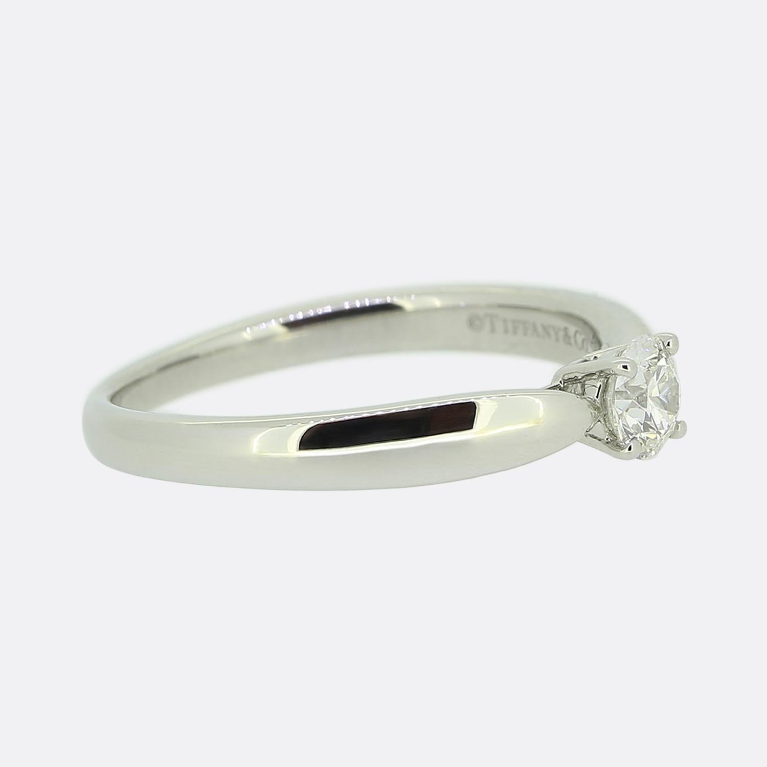 Taille brillant Tiffany & Co., bague Harmony en diamants de 0.28 carat en vente