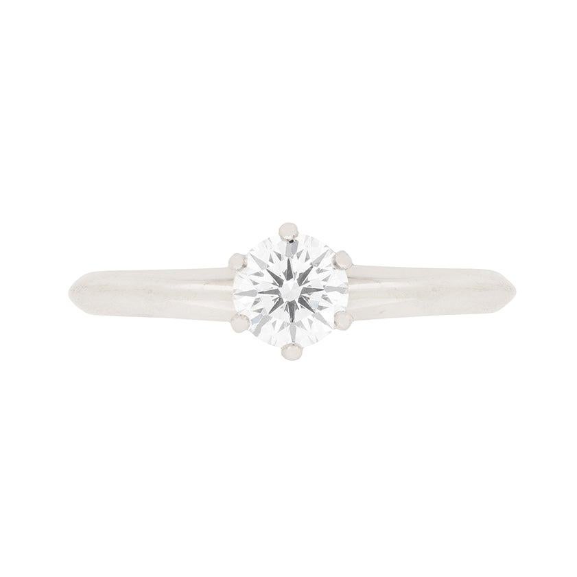 Tiffany & Co. 0.30 Carat Diamond Solitaire Engagement Ring