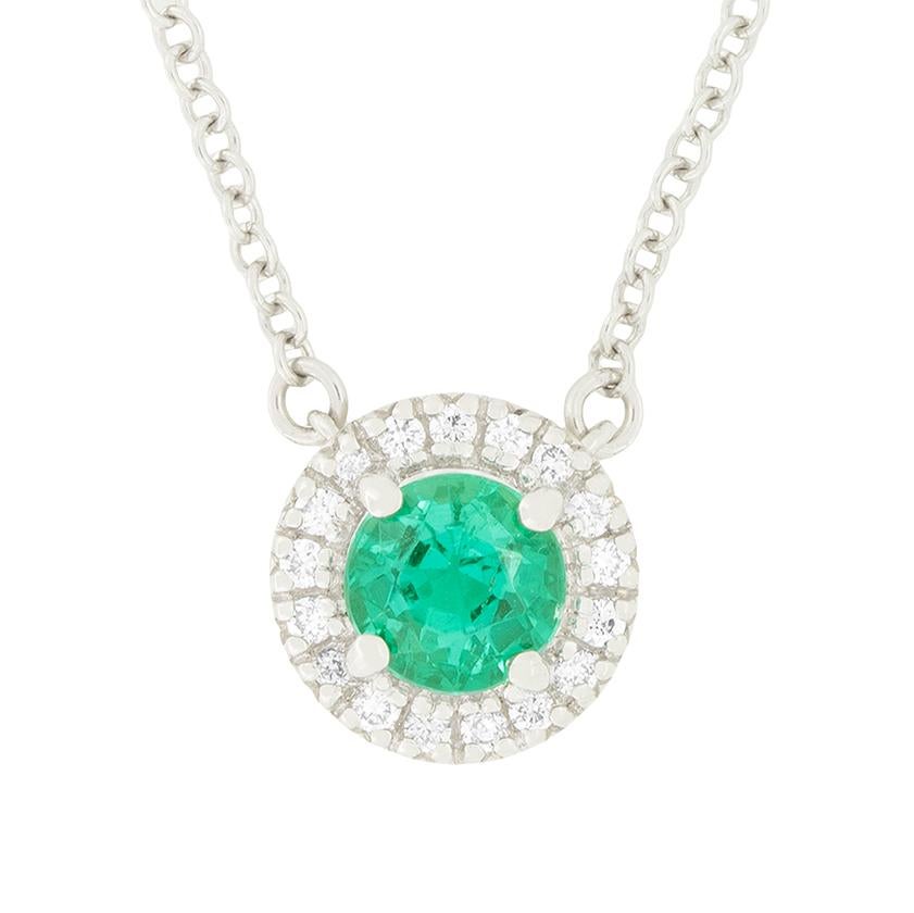Ciondolo con smeraldo e diamante Soleste di Tiffany & Co. 0,30 ct. In condizioni buone in vendita a London, GB