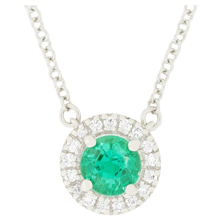 Ciondolo con smeraldo e diamante Soleste di Tiffany & Co. 0,30 ct. in vendita