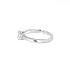 Tiffany & Co. 0.31CT Emerald Cut Diamond Solitaire Ring