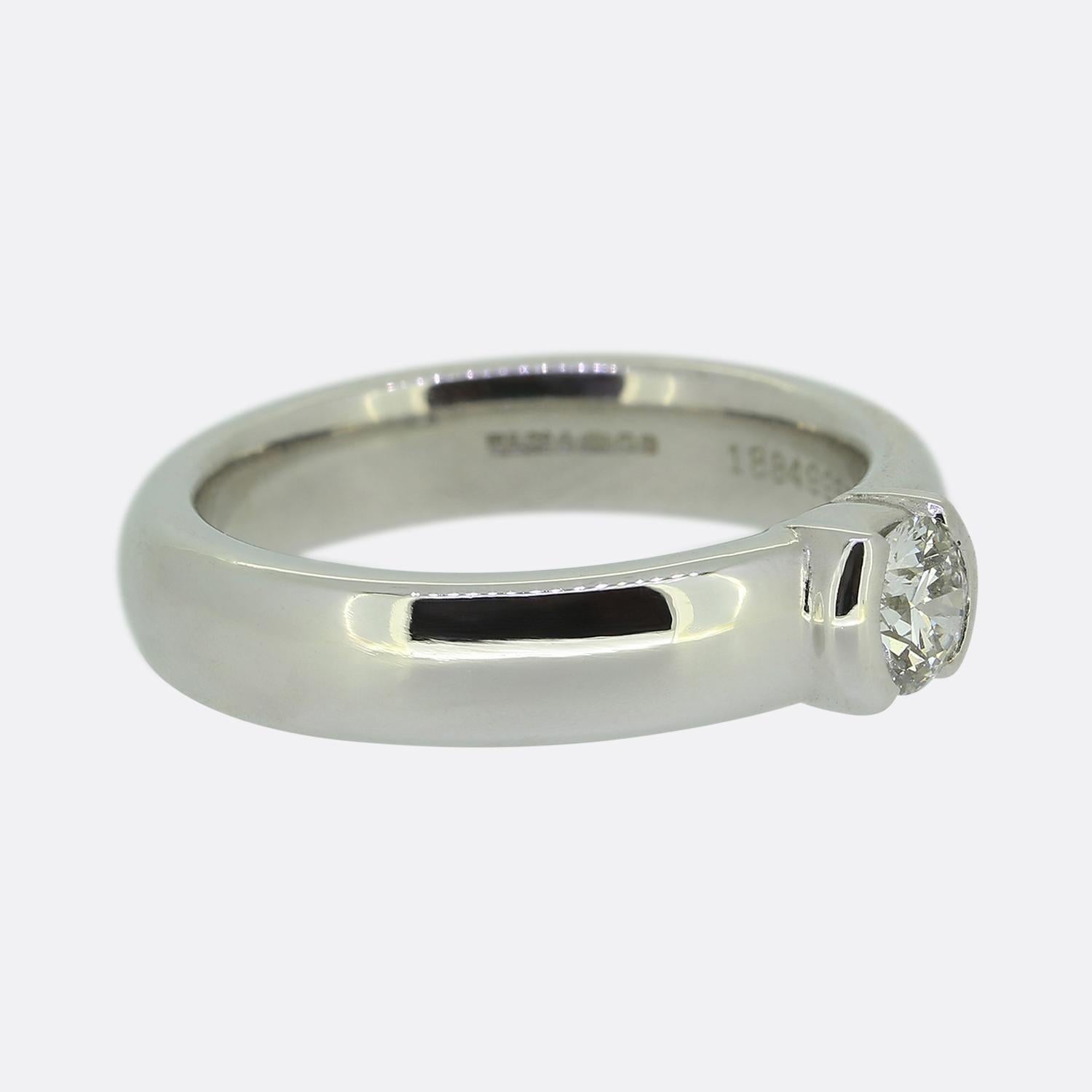 Tiffany & Co. 0,32 Karat Diamant Etoile Solitär Ring (Brillantschliff) im Angebot