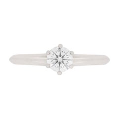 Tiffany & Co. 0.32 Carat Diamond Solitaire Ring