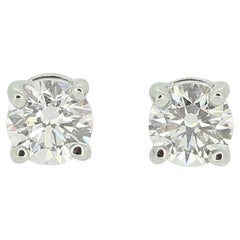 Tiffany & Co. 0.34 Carat Diamond Stud Earrings