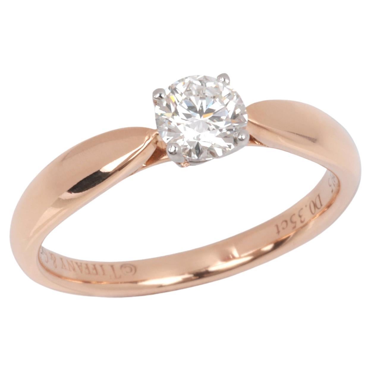Tiffany & Co. Bague Harmony en or rose 18 carats avec diamant 0,35 carat