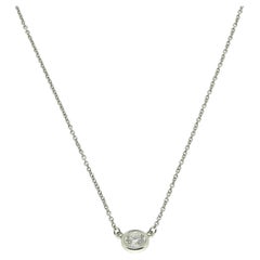 Tiffany & Co. 0.36 Carat Diamond Solitaire Necklace