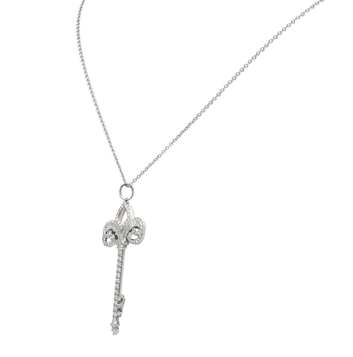 tiffany fleur de lis key pendant