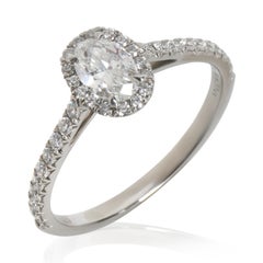 Tiffany & Co. 0,37 ct Oval Diamant Soleste Verlobungsring
