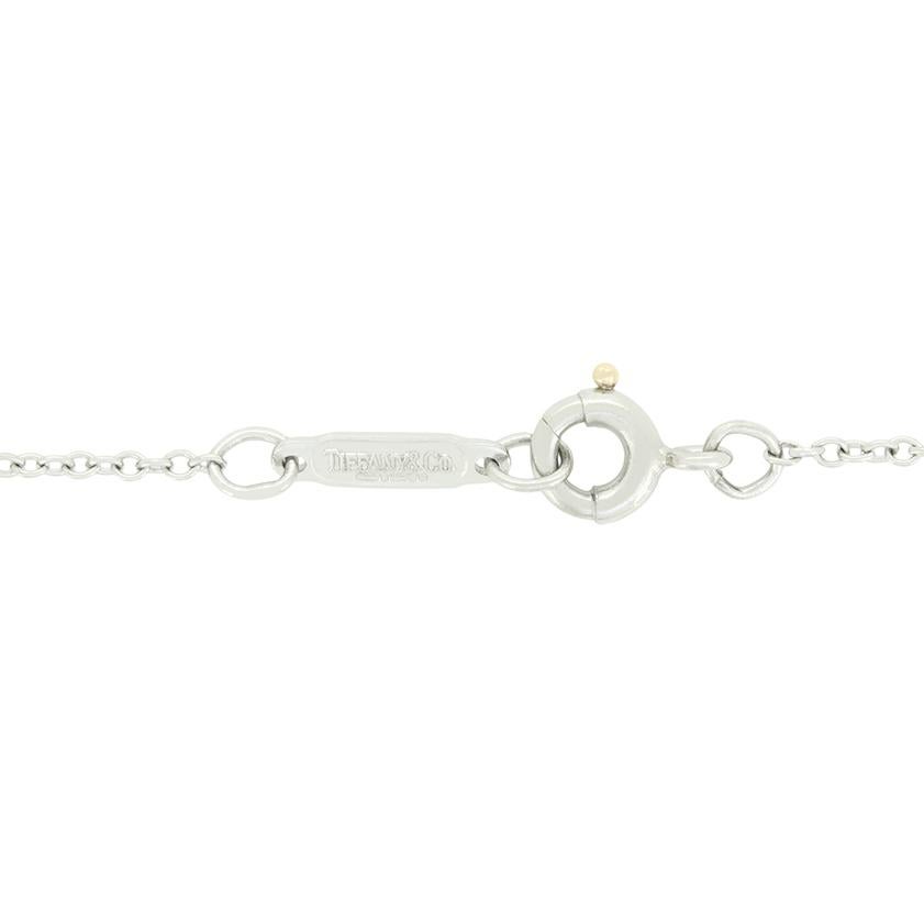 Brilliant Cut Tiffany & Co. 0.38ct Diamond Solitaire Pendant For Sale